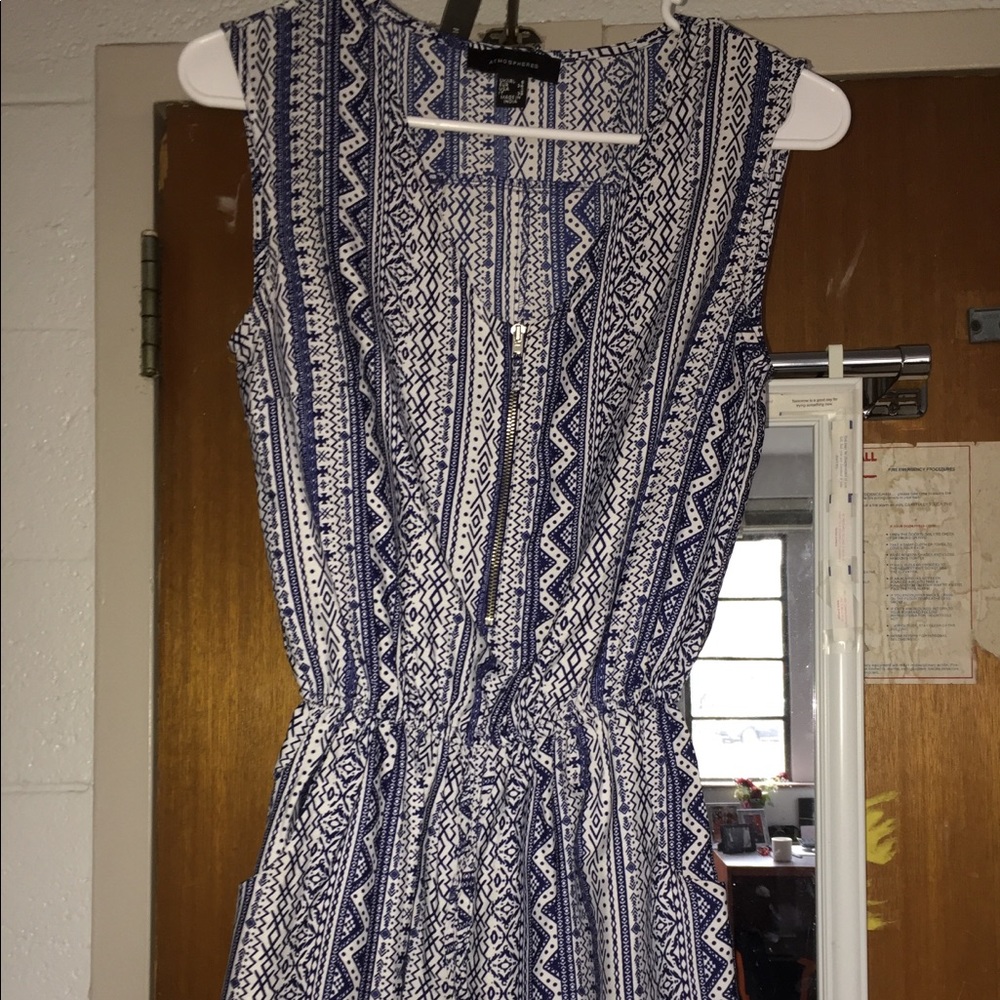 Blue & White romper
